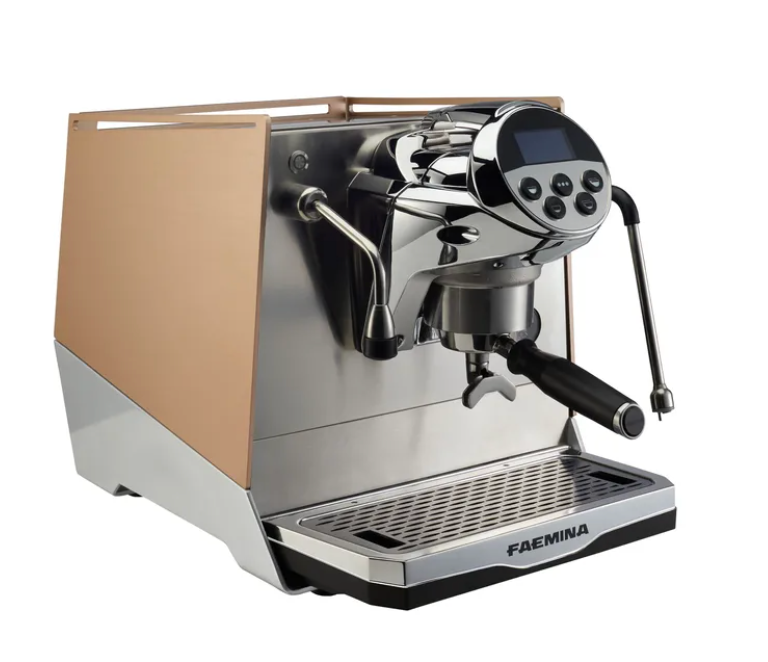 Faemina Espresso Machine in Copper – Luxury Home Espresso Maker - Faemina Espresso Machine – Copper | My Artisan Kitchen - Add a touch of luxury to your kitchen with the Faemina espresso machine in copper. Stunning design meets world-class espresso performance.